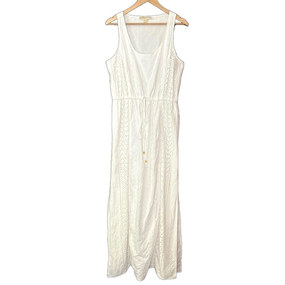 Michael Kors Dresses & Skirts - Michael Kors white sleeveless maxi dress size L